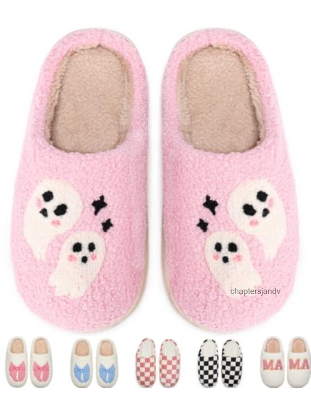 Women's Memory Foam Fuzzy House Slippers Non-Slip Warm Indoor Outdoor